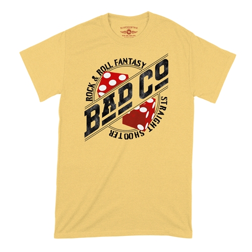 Bad Co Straight Shooter T-Shirt - Classic Heavy Cotton - classicyellow