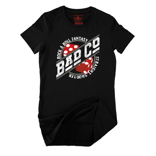 Bad Co Straight Shooter Ladies T Shirt - Relaxed Fit - ladiesblack