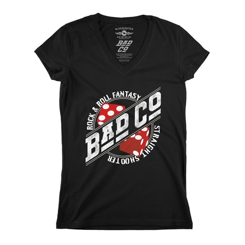 Bad Co Straight Shooter V-Neck T Shirt - Women