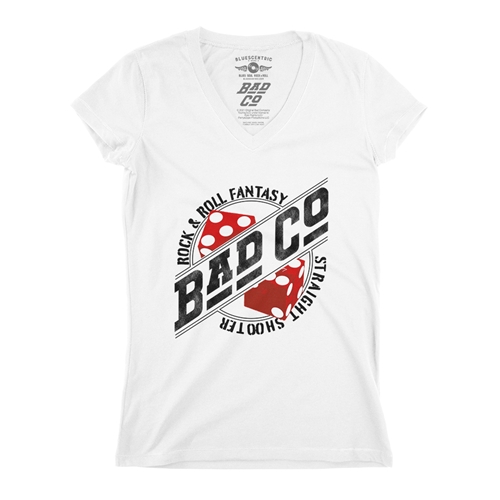 Bad Co Straight Shooter V-Neck T Shirt - Women