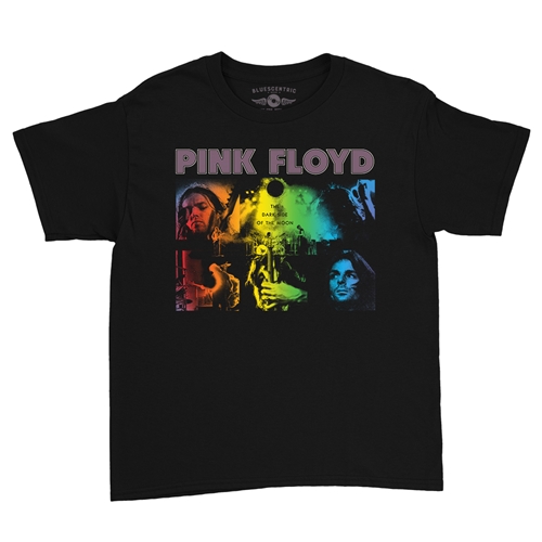 Pink Floyd Dark Side Graphic Youth T-Shirt - Lightweight Vintage Children & Toddlers - youthblack