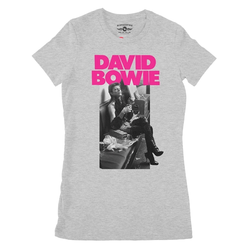 David Bowie Fan Ladies T Shirt - Relaxed Fit - ladiesathleticheather