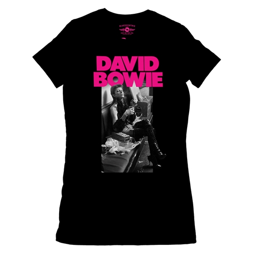 David Bowie Fan Ladies T Shirt - Relaxed Fit - ladiesblack