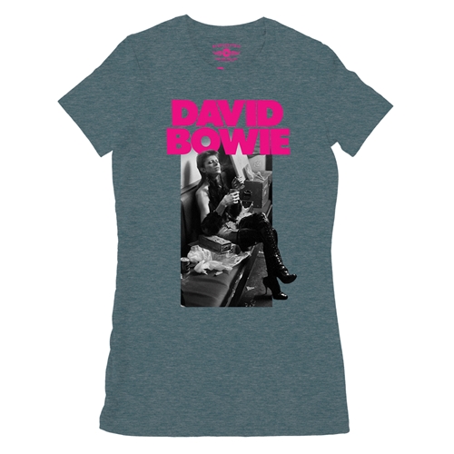 David Bowie Fan Ladies T Shirt - Relaxed Fit - ladiesheatherdeepteal