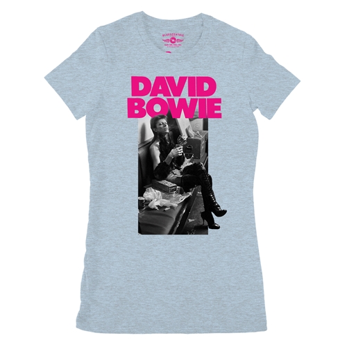 David Bowie Fan Ladies T Shirt - Relaxed Fit - ladiesheatherprismblue