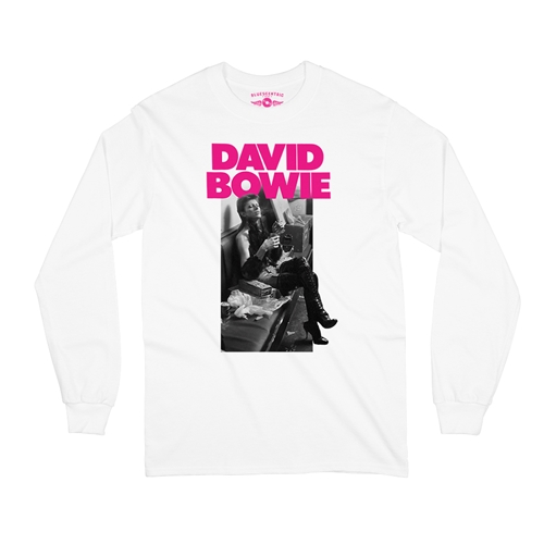 David Bowie Fan Long Sleeve T-Shirt - longsleevewhite