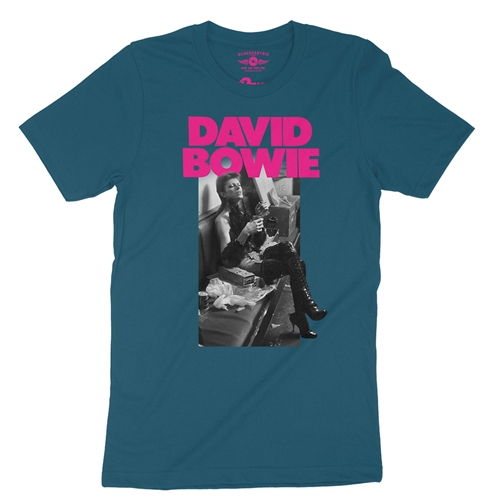 David Bowie Fan  T-Shirt - Lightweight Vintage Style - vintagedeepteal