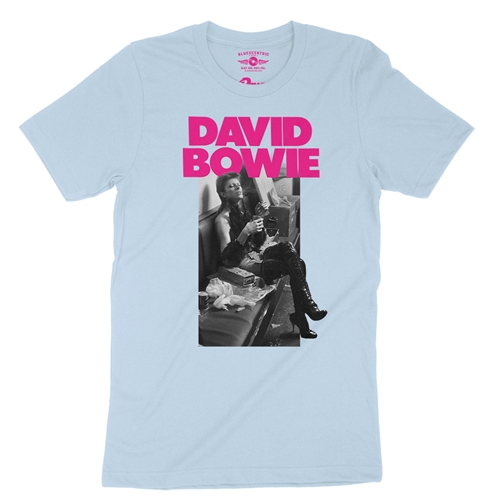 David Bowie Fan  T-Shirt - Lightweight Vintage Style - vintagethrowbackblue