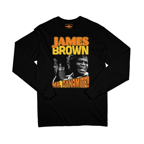 James Brown Mr Dynamite Long Sleeve T-Shirt - longsleeveblack