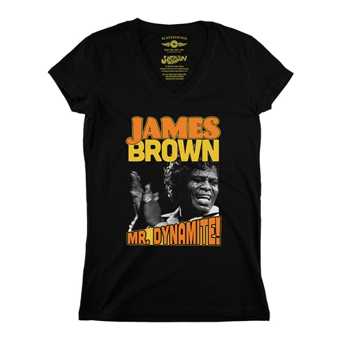 James Brown Mr Dynamite V-Neck T Shirt - Women