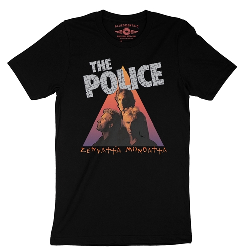 The Police Zenyatta T-Shirt - Lightweight Vintage Style - vintageblack