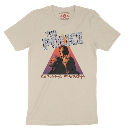 The Police Zenyatta T-Shirt - Lightweight Vintage Style - vintagecream