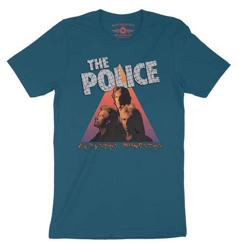 The Police Zenyatta T-Shirt - Lightweight Vintage Style - vintagedeepteal