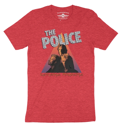 The Police Zenyatta T-Shirt - Lightweight Vintage Style - vintageheatherred