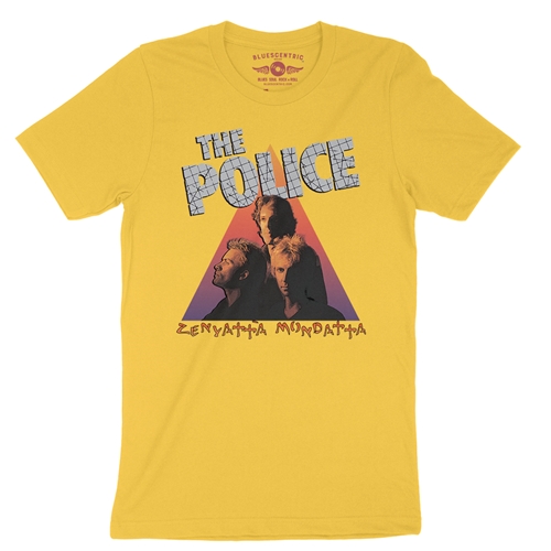 The Police Zenyatta T-Shirt - Lightweight Vintage Style - vintagemaizeyellow