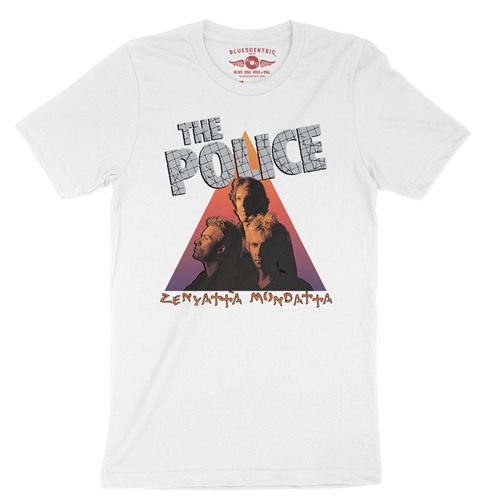 The Police Zenyatta T-Shirt - Lightweight Vintage Style - vintagewhite