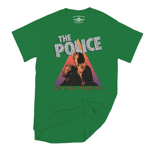 The Police Zenyatta T-Shirt - Classic Heavy Cotton - classickellygreen