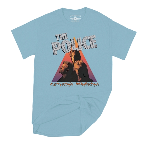 The Police Zenyatta T-Shirt - Classic Heavy Cotton - classiclightblue