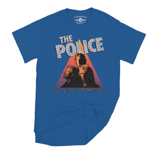 The Police Zenyatta T-Shirt - Classic Heavy Cotton - classicroyalblue