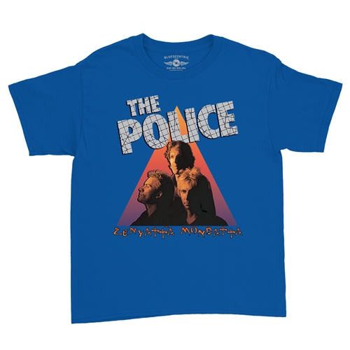 The Police Zenyatta Youth T-Shirt - Lightweight Vintage Children & Toddlers - youthroyalblue