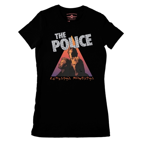 The Police Zenyatta Ladies T Shirt - Relaxed Fit - ladiesblack