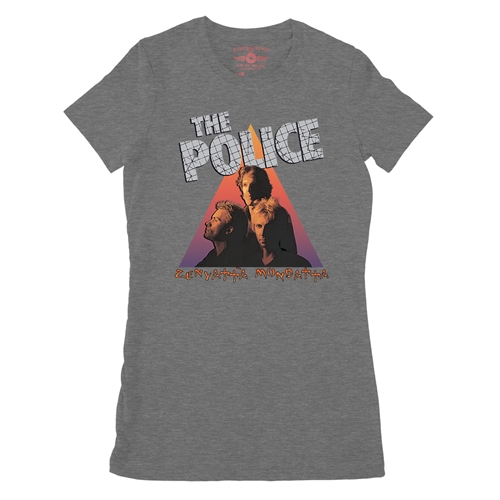 The Police Zenyatta Ladies T Shirt - Relaxed Fit - ladiesdeepheather