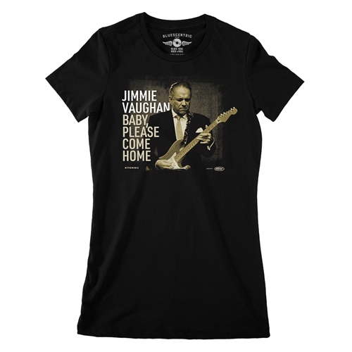 Jimmie Vaughan Ladies T Shirt - Relaxed Fit - ladiesblack