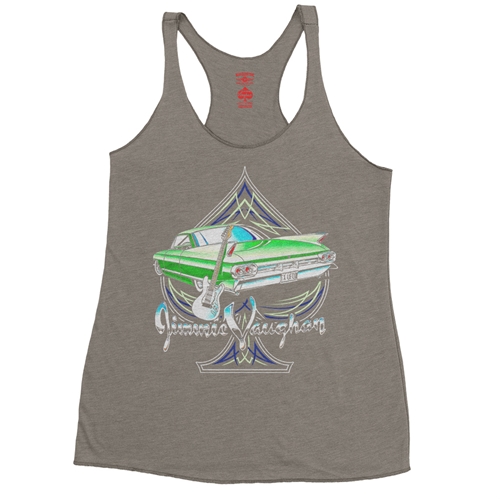 Graphic Jimmie Vaughan Racerback Tank - Women