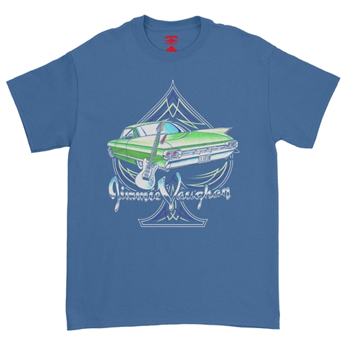 Graphic Jimmie Vaughan T-Shirt - Classic Heavy Cotton - classicroyalblue