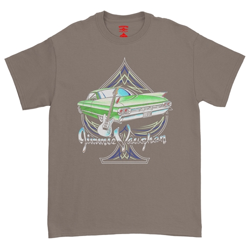 Graphic Jimmie Vaughan T-Shirt - Classic Heavy Cotton - classictaupe