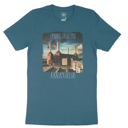 Pink Floyd Animals 77 Navy Adult T-Shirt Tee, Size: 2XLT, Blue
