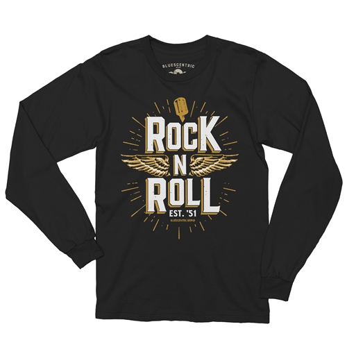 Long Sleeve Rock Roll Music T Shirt