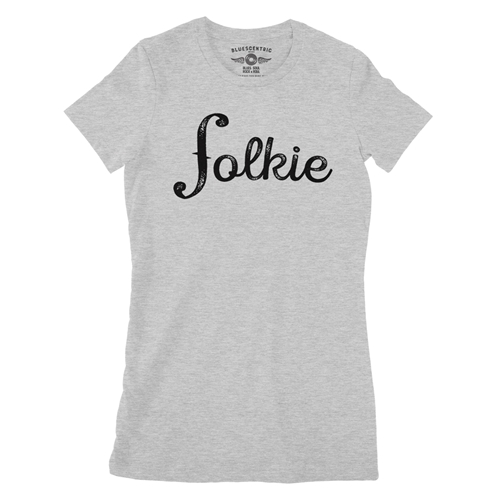 Folkie Ladies T Shirt - ladiesathleticheather