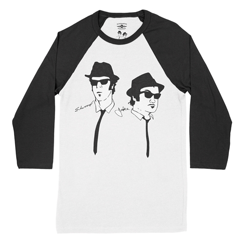 The Blues Brothers Silhouette Baseball T-Shirt