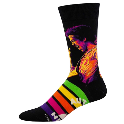 Men's Jimi Hendrix Psychedelic Rainbow Socks | Bluescentric