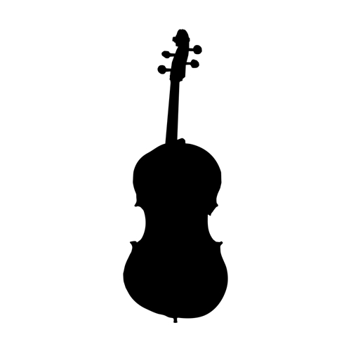 Violin Vinyl Decal - for Cars, Instrument Cases and Glass