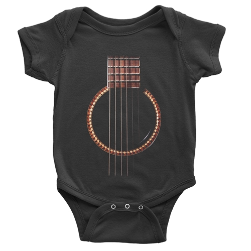 Acoustic Guitar Baby Onesie