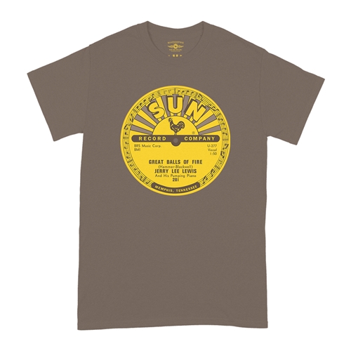 Sun Records Jerry Lee Lewis Great Balls of Fire T-Shirt - Classic Heavy ...