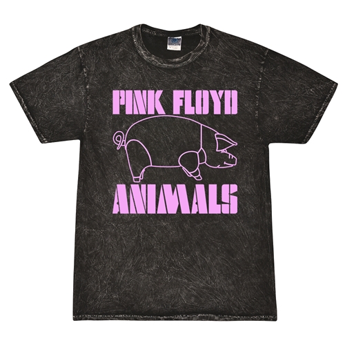 Pink Floyd Animals Mineral Wash T-Shirt - Black