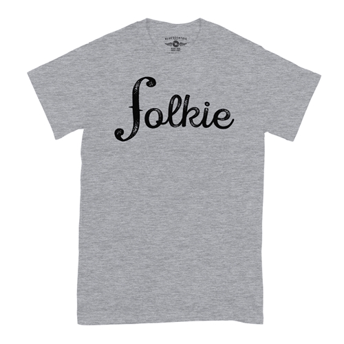 Folkie Music T-Shirt - Classic Heavy Cotton - classicathleticheather