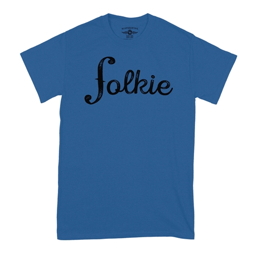 Folkie Music T-Shirt - Classic Heavy Cotton - classicroyalblue