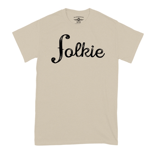 Folkie Music T-Shirt - Classic Heavy Cotton - classicsand