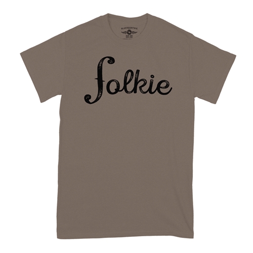 Folkie Music T-Shirt - Classic Heavy Cotton - classictaupe