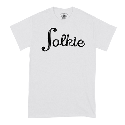 Folkie Music T-Shirt - Classic Heavy Cotton - classicwhite