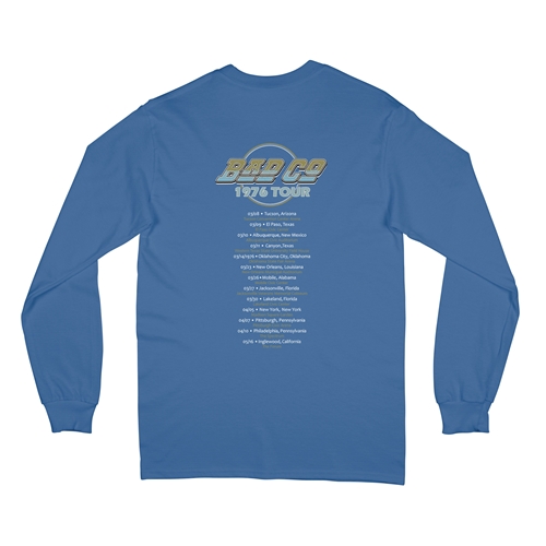 Bad Company 1976 Tour Long Sleeve T-Shirt - longsleeveblue