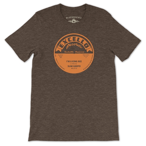 Excello Vinyl Record T Shirt - Lightweight Vintage Style