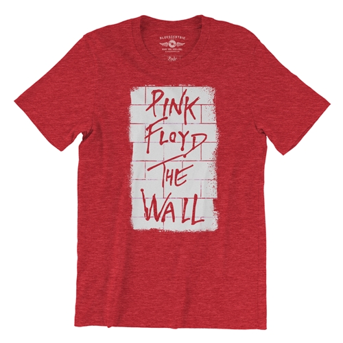 White Walled Pink Floyd The Wall T-Shirt - Lightweight Vintage Style - vintageheatherred