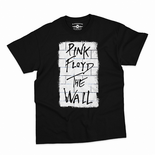 White Walled Pink Floyd The Wall T-Shirt - Classic Heavy Cotton - classicblack