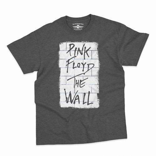 White Walled Pink Floyd The Wall T-Shirt - Classic Heavy Cotton - classicheathergrey