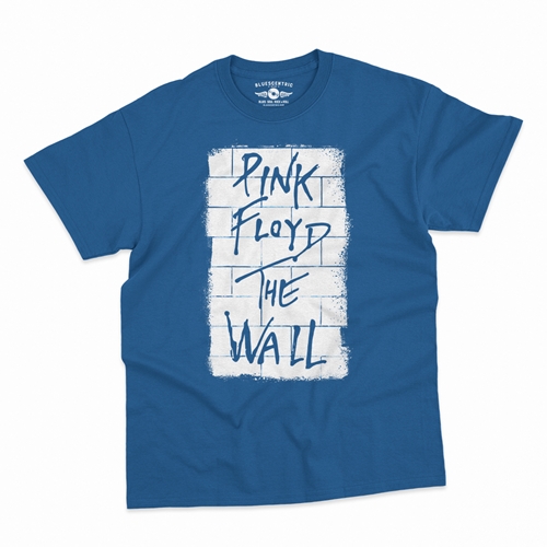 White Walled Pink Floyd The Wall T-Shirt - Classic Heavy Cotton - classicroyalblue